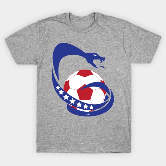 Cobra Soccer Logo T-Shirt by SEspider